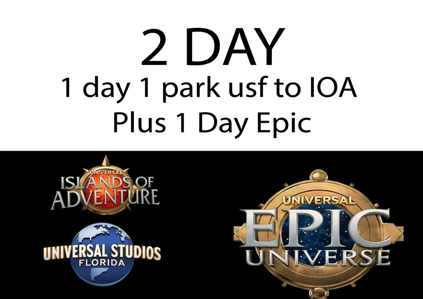 Universal Studio Tickets May 7-May 16th 2026