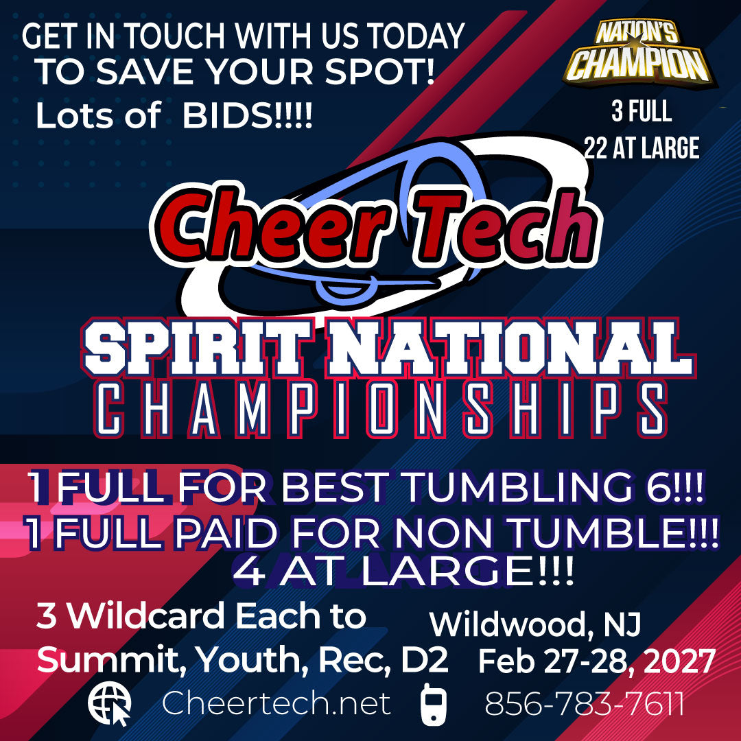 Cheer Tech Spirit Nationals Feb 27-28, 2027